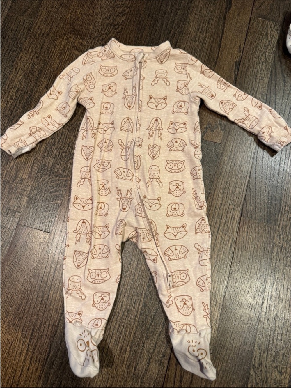 Old navy two way zipper footie pajamas size 6-12 months
